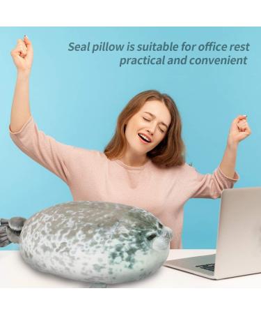Chubby Seal Pillow 60CM - Cute Grey Plush Animal Toy for Kids and Adults - Buy Online on GoSupps.com