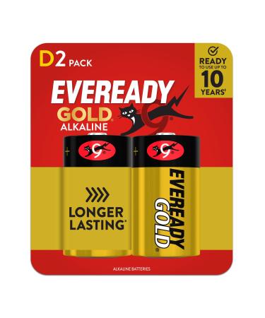 ENERGIZER D 2-Count EVEREADY Alkaline Battery