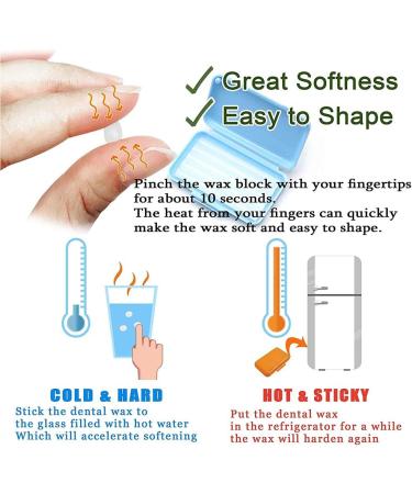 Dental Wax for Braces - Mint Orthodontic Wax for Braces - 3 Boxes (150 Applications) - Buy Online on GoSupps.com