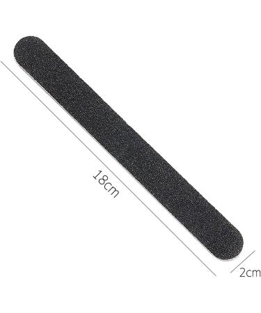 LEAQU Manicure Nail File Double-Sided Matte Black Sand Red Heart Manicure Pedicure Tool Emery Board Wear-Resistant Large Area 10pcs - Buy Online on GoSupps.com