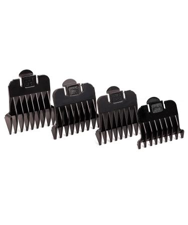 Snap-on Blade Attachment Combs of GTX, GTO and GO (4-comb Set) Black