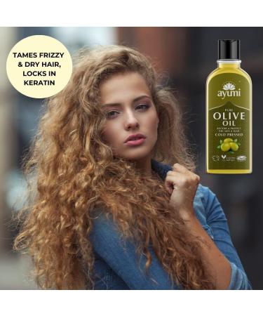 Ayumi Pure Olive Oil Cold Pressed Olive Oil For Healthier Hair & Less Wrinkled Skin. With Vitamins A D E & K and Squalane 1 x 150ml - Buy Online on GoSupps.com