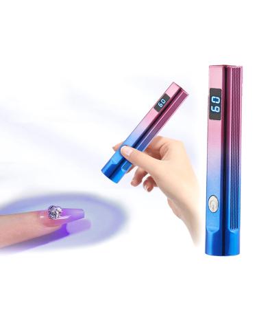 SULIVES UV Light for Nails Handheld LED Mini Nail Lamp USB Rechargeable Portable Nail Dryer for Gel Polish Cordless UV Light Nail Lamp for Fast Curing at Home and Travel