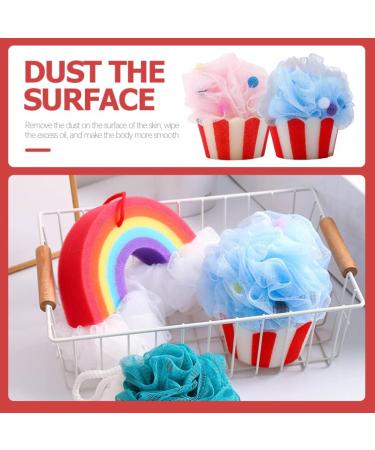 FRCOLOR 2pcs Cartoon Bath Balls | Exfoliating Loofah & Net Sponge for Men & Kids | Shower Pouf & Body Scrubber - Buy Online on GoSupps.com