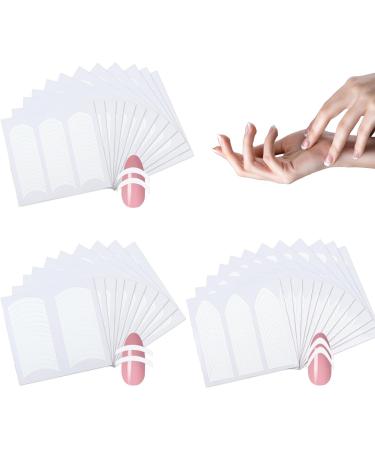 Buy Sibba 36 Pcs French Manicure Nail Stickers - Self-Adhesive Nail Design Tools for DIY Gel Nails | International Shipping Available - Buy Online on GoSupps.com
