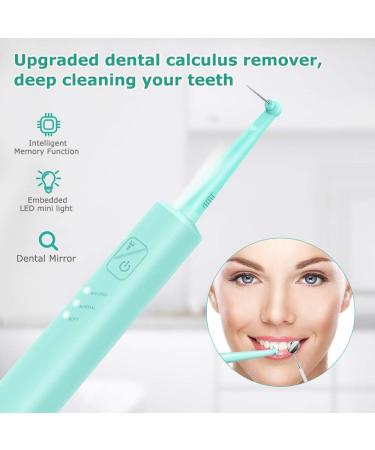 Electric Dental Calculus Remover | EKUPUZ Tartar Scraper & Plaque Remover | Rechargeable Teeth Cleaning Tool with Mirror & 2 Heads - International Shipping - Buy Online on GoSupps.com