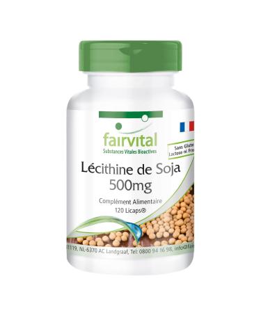 Fairvital | Soy Lecithin 500mg - VEGAN - High Dose - 120 Licaps
