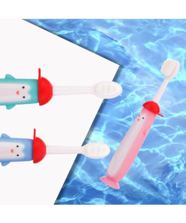 FRCOLOR 2pcs Baby Toothbrushes with Suction Cups - Safe & Fun Children's Dental Accessories for International Shipping - Buy Online on GoSupps.com