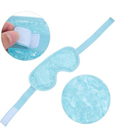 PLAFOPE 1pc Cold Compress Hot Compress Eye Mask Blackout Eye Reusable Eye Cooling Patch Heat Eye Eye Mask Eye Shades for Sleep Eye Mask Heated Eye Patch Compress Eye Pad Sleep Eye Blue 20X10X1CM - Buy Online on GoSupps.com