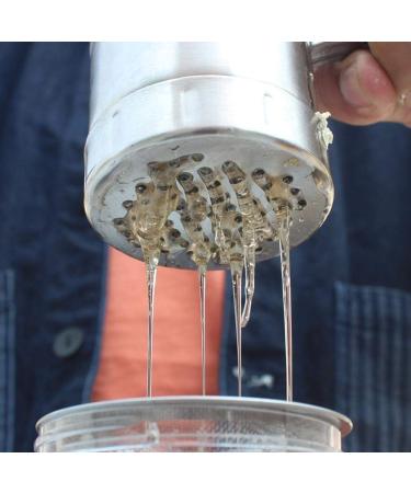 Portable Stainless Steel Honey Extractor | Mini Honey Squeezer Tool for Beekeeping - Double-Sided Polished - Buy Online on GoSupps.com