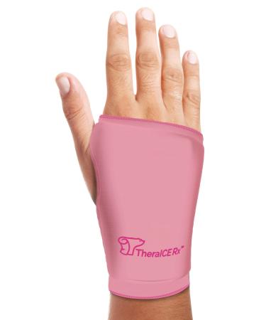TheraICE Rx Wrist Compression Sleeve - Pink Small/Medium (Pink - Pack of 1) 1.0
