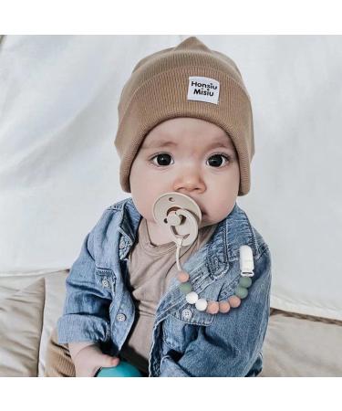 Kowlone Pacifier Chain for Girls - Silicone Dummy Clips & Holder 2-Pack (Gray & Green) - Perfect Baby Shower Gift - Buy Online on GoSupps.com
