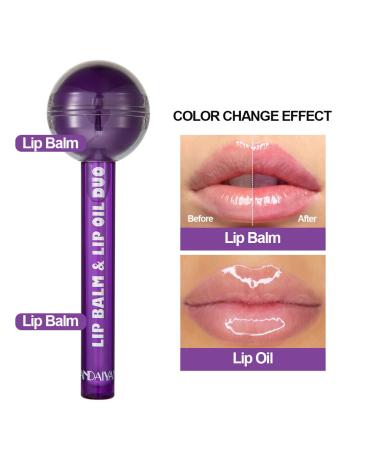 Tinted Lip Balm & Magic pH Color Changing Lipstick - Hydrating Lip Care for Girls | Lollipop Lip Gloss Combo with Vitamin E - Buy Online on GoSupps.com