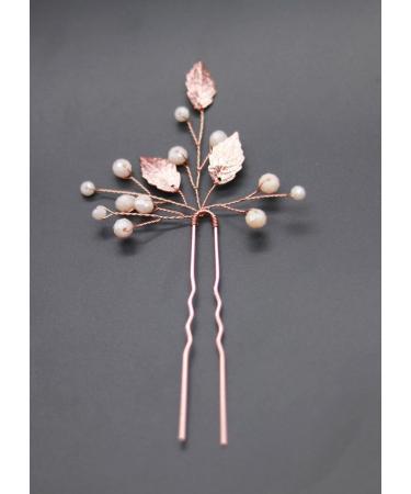 Gracewedding Bridal Rose Gold Crystal Hair pins Women Headpiece Wedding Hair Accessories-Bridal Hair Accessories Vintage Wedding Hair Jewelry for Party and Evening - Buy Online on GoSupps.com