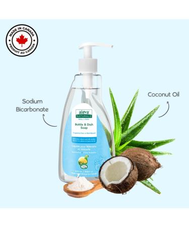 Aleva Naturals Hypoallergenic Bottle and Dish Wash Liquid - Plant-Based and Fragrance-Free Formula Dish Soap to Clean Baby Feeding Cups and Breast Pumps- 1.5L PACK (500ml x 3) - Buy Online on GoSupps.com