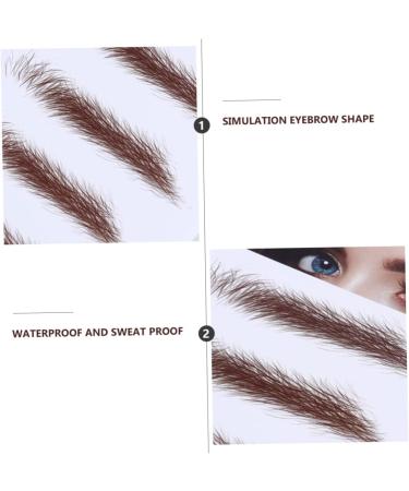 WOONEKY 4pcs Eyebrow Stickers Brow Shaper False Earth Tones 6 Transfer Paper with Soy Ink Mold - Buy Online on GoSupps.com
