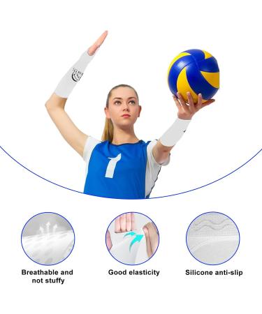 Homury Volleyball Arm Sleeves for Women - Compression Support with Protective Pads & Thumb Hole - Buy Online on GoSupps.com