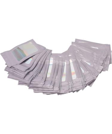 BROLEO Resealable Pouch Elegant Transparent Window Flexible Transparent Lip Gloss Packaging Bag for Cosmetics Store purple - Buy Online on GoSupps.com