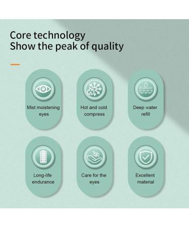 Eyes Spa Mist Sprayer Handy Nano Eye Mister 3 Gear Modes and Temp Adjustable Face/Eyes Dual Uses and Nano Atomization Technology USB Chargeable for Dry Eyes Moisturizing Hydration - Buy Online on GoSupps.com