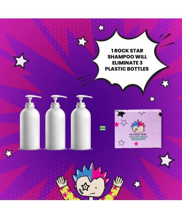 Rock Star Solid Shampoo Bar Organic and All-Natural Ingredients for All Hair Type Shampoo Soap Bar for Women Men Kids and Tweens - Polished Punk - Buy Online on GoSupps.com