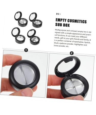 FOMIYES 30 Pcs Eye Shadow Box Eyeshadow Empty Cosmetics Case Plastic Highlighter Case Shell Pack Travel mediumx5pcs Blackx5pcs - Buy Online on GoSupps.com
