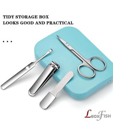 Stainless Steel Nail Clipper Set Grooming Tool Set with Portable Manicure Art Tool Green Nails Cut (Color : C1) - Buy Online on GoSupps.com