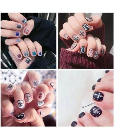 DIY Handmade Nail 49PCS Vintage Punk Alloy 3D Cross Nail Art Decorative Accessories for Girl Women (Silver) - Buy Online on GoSupps.com