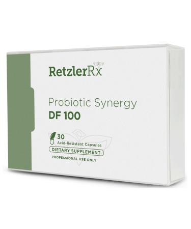 Probiotic Synergy DF 100 Billion CFU - 30 Acid Resistant DRCaps - Lactobacillus Acidophilus La-14 Lactobacillus Plantarum Lp-115 Bifidobacterium Longum Bl-05 HOWARU Bifido HN019