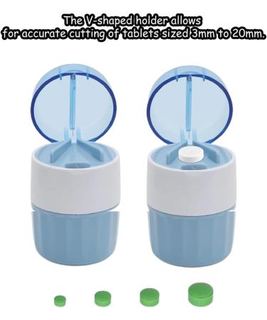 Coupe Medicaments Multifonction 3 En 1 S parateur De Comprim s Avec Lame Broyeur Medicament Avec Compartiment De Rangement Et Lame Convient Aux Personnes Ayant Des Difficult s Avaler - Buy Online on GoSupps.com