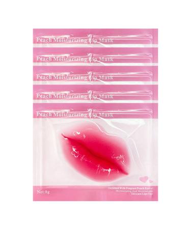 5pc Crystal Lip Moisturizing Exfoliating Dead Skin Not Greasy Repairing Lips Removing Dead Skin And Making Your Lips Attractive And Sexy 3ml Lip Gloss Roll on Pack (Hot Pink One Size) One Size Hot Pink