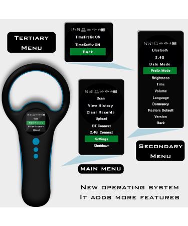 Smoostart Bluetooth Pet Microchip Scanner - Dog & Cat Chip Reader with 500 Historical Records - Check & Upload to Computer/Mobile - Multifunctional Black Chip Chipper - Buy Online on GoSupps.com