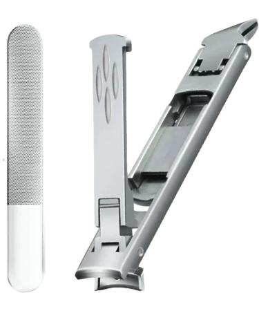 Thick Nail Clippers Thick Toenail Clippers Foldable Wide Nail Clippers Double Head Toenail Clippers Portable Fingernail Cutter Finger Thick Nail Clippers for Men and Women Silver - Buy Online on GoSupps.com