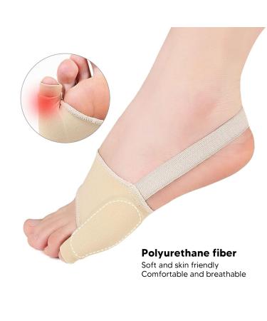 Bunionette Sleeves Reduce Pressure - Pinky Toe Corrector (L) | Elastic Strap, Skin Color - 1 Pair - Buy Online on GoSupps.com