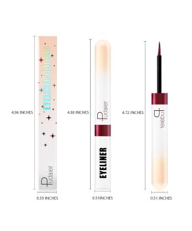 Espoce Berry Red Liquid Eyeliner 0.12 Oz - Long-lasting & High-Pigmented Colored Liner for Eye Makeup - Buy Online on GoSupps.com