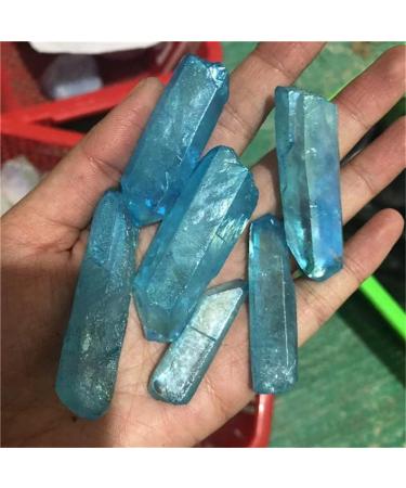 Natural Crystal Rough Natural Blue Aura Clear Quartz Raw Specimen Crystal Stone for Home Decoration - Stones - - (Color: Pink Size: 40-70mm) - Buy Online on GoSupps.com
