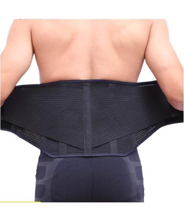 Ghakke Breathable Lower Back Bandage - Steel Plates Waist Protection Belt for Herniated Disc & Sciatica - Unisex Lumbar Decompression - Pain Relief - Black Size L - Buy Online on GoSupps.com