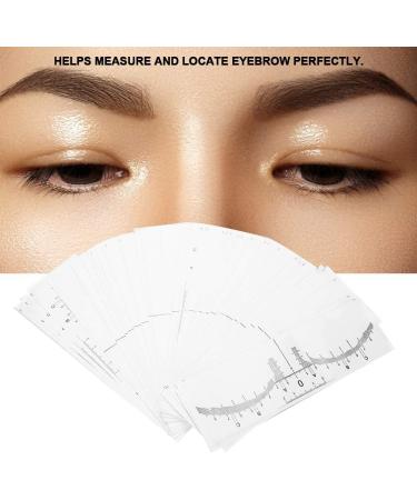 Eyebrow Ruler 50Pcs Eyebrow Shaper Stencil Eyebrow Ruler Sticker Microblading Measure Tool Eyebrow Measure Ruler Eyebrow Shaping Tools Eyebrow Measuring Tool for Make up - Buy Online on GoSupps.com