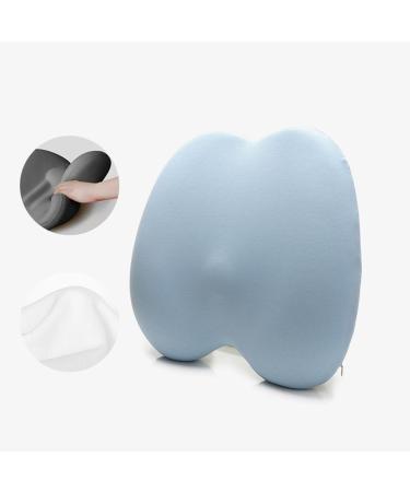 Lumbar Support Pillow Soft Sponge Back Cushion Breathable - Car Seat Waist Protection Support Ergonomic Soft Sponge Backrest Cushion Blue - Buy Online on GoSupps.com