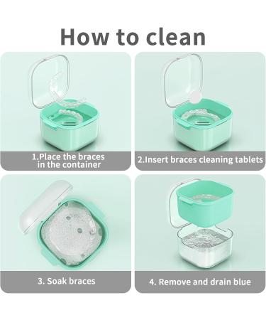 Loquick Denture Box with Sieve - Portable & Hygienic Storage for False Teeth | Ideal for Prosthetic Care (Green) - Buy Online on GoSupps.com