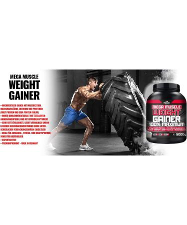 BWG Mega Muscle Weight Gainer 100% Maximum - Yoghurt-Cherry Flavor 5000g (1 Pack) - International Shipping Available - Buy Online on GoSupps.com