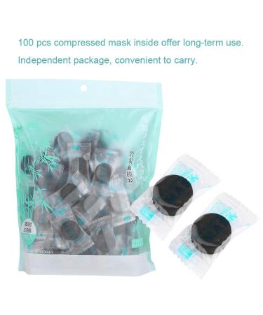 100Pcs DIY Compressed Face Mask Paper - Individually Wrapped Facial Masks for Skincare & Beauty Tools | Perfect for Clean Skin Care - Buy Online on GoSupps.com
