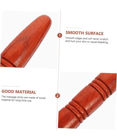 Buy BUIFULSIC Wooden Massage Tools 2 Acupuncture Rods & Foot Massager | Rosewood Muscle Relief Devices for Ultimate Relaxation - Buy Online on GoSupps.com