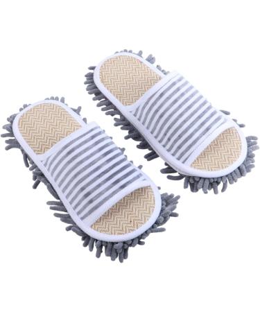 minkissy 2 Pairs Slippers Slipper Mop Slipper Cleaning Womens Socks Non Slip Socks Wooden Floor Cleaner Wood Floor Cleaner Cloth Slipper Indoor Shoes Multipurpose Non-slip Shoes 27x13cm 9x3pcs - Buy Online on GoSupps.com