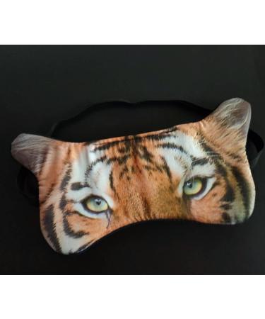 3D Cute Animal Tiger Sleep Eye Mask for Kids & Adults - Soft Plush Blindfold for Travel, Yoga, Office & Naps - Buy Online on GoSupps.com