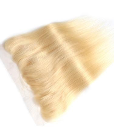 Buy Mila Real Hair Blonde 613# Lace Frontal - 100% Remy Brazilian Silky Straight Closure with Baby Hair | 18/45cm - Buy Online on GoSupps.com