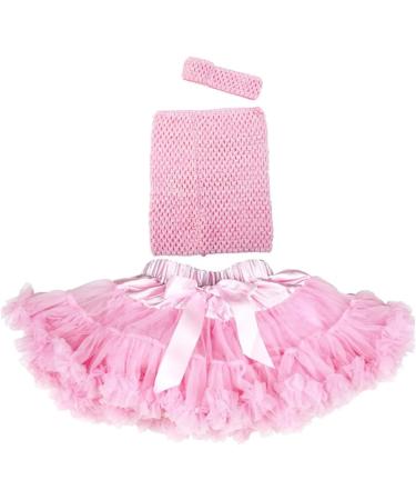 Time to Sparkle 4pcs Crochet Tube Top & Tutu Infant Dress Set - Baby Pink - 1.5x6 & 4x15cm - Buy Online on GoSupps.com