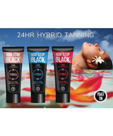 Power Tan Non-Stop Black Hybrid UV Sunbed Tanning Accelerator Lotion 250ml - Buy Online on GoSupps.com