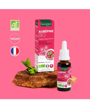 Santarome Bio - Organic Hawthorn - Bud macerate - Organic Hawthorn Bud - Fresh Bud - Gemmotherapy - Supplement a - Buy Online on GoSupps.com