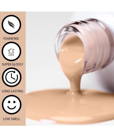 Brown Nail Polish Milk Tea Color Nail Polish Water Based Nail Polish Long Lasting Glossy Water-Based Nail Polish for Nail Art DIY Manicure Home Use Natural and Non-Toxic (16) - Buy Online on GoSupps.com