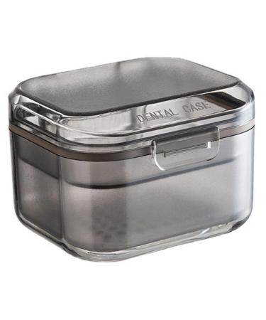 Container for false teeth prosthesis box tooth bathroom prosthesis cleaning suitcase prosthesis pool with drainage tub suitable for prostheses prosthesis bridges partial prostheses traditional braces